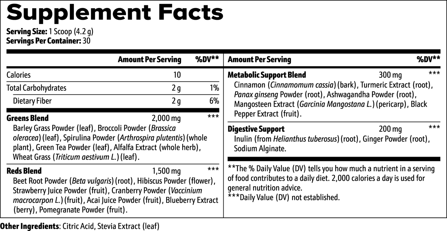 WARRIOR'S HARVEST (Greens Superfood)